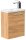 POSSEIK Waschbecken mit Unterschrank PIENI SLIMLINE eiche gold 40,0 x 22,0 x 49,3 cm