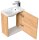 POSSEIK Waschbecken mit Unterschrank PIENI SLIMLINE eiche gold 40,0 x 22,0 x 49,3 cm