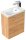 POSSEIK Waschbecken mit Unterschrank PIENI SLIMLINE eiche gold 40,0 x 22,0 x 49,3 cm