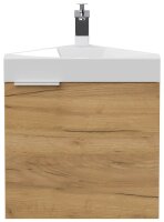 POSSEIK Waschbecken mit Unterschrank DELTA SLIMLINE eiche gold 52,0 x 37,0 x 55,0 cm