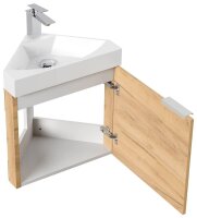 POSSEIK Waschbecken mit Unterschrank DELTA SLIMLINE eiche gold 52,0 x 37,0 x 55,0 cm