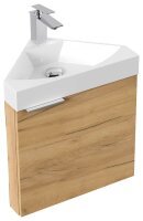 POSSEIK Waschbecken mit Unterschrank DELTA SLIMLINE eiche gold 52,0 x 37,0 x 55,0 cm