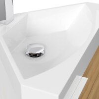 POSSEIK Waschbecken mit Unterschrank DELTA SLIMLINE eiche gold 52,0 x 37,0 x 55,0 cm