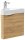 POSSEIK Waschbecken mit Unterschrank DELTA SLIMLINE eiche gold 52,0 x 37,0 x 55,0 cm
