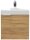 POSSEIK Waschbecken mit Unterschrank DELTA SLIMLINE eiche gold 52,0 x 37,0 x 55,0 cm