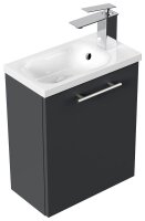 POSSEIK Waschbecken mit Unterschrank PIENI SLIMLINE grafit 40,0 x 22,0 x 49,3 cm