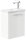 POSSEIK Waschbecken mit Unterschrank PIENI SLIMLINE weiß glanz 40,0 x 22,0 x 49,3 cm