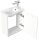 POSSEIK Waschbecken mit Unterschrank PIENI SLIMLINE weiß glanz 40,0 x 22,0 x 49,3 cm