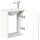 POSSEIK Waschbecken mit Unterschrank PIENI SLIMLINE weiß glanz 40,0 x 22,0 x 49,3 cm