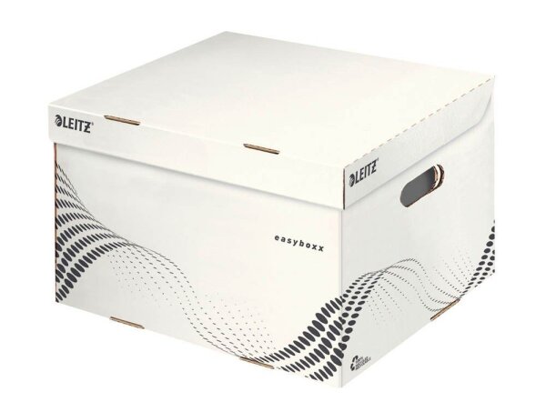LEITZ Archivcontainer easyboxx weiß 36,7 x 32,5 x 26,3 cm, 15 Pack