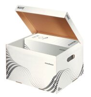 LEITZ Archivcontainer easyboxx weiß 36,7 x 32,5 x 26,3 cm, 15 Pack