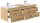 POSSEIK Waschbecken mit Unterschrank NERO XL eiche gold 153,0 x 46,5 x 51,2 cm