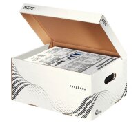 LEITZ Archivcontainer easyboxx weiß 35,5 x 25,2 x 19,3 cm, 15 Pack