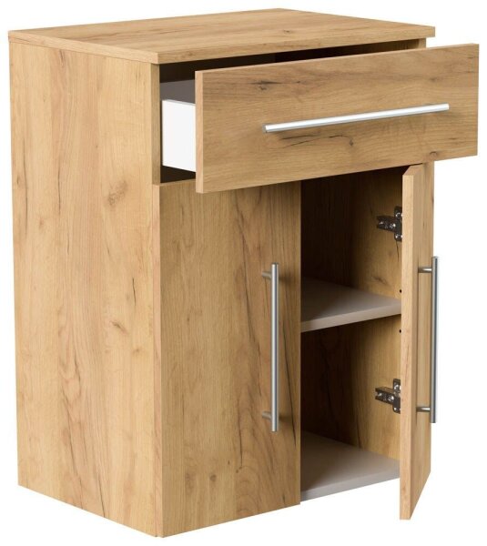 POSSEIK Bad-Hängeschrank LEVANA XL eiche gold 53,0 x 36,6 x 70,5 cm
