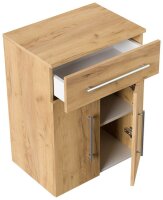 POSSEIK Bad-Hängeschrank LEVANA XL eiche gold 53,0 x 36,6 x 70,5 cm