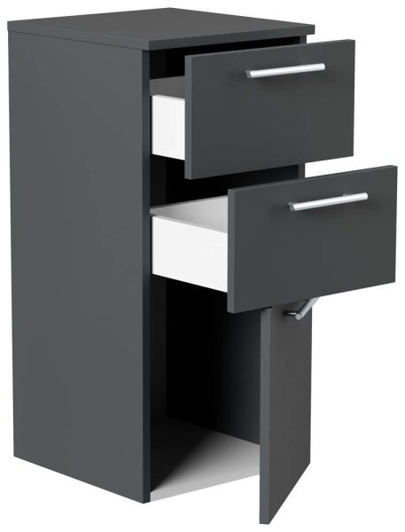 POSSEIK Bad-Hängeschrank 75 grafit 36,8 x 35,2 x 75,0 cm