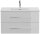 POSSEIK Waschbecken mit Unterschrank HOMELINE 90 weiß glanz 91,0 x 46,5 x 55,8 cm