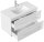 POSSEIK Waschbecken mit Unterschrank HOMELINE 90 weiß glanz 91,0 x 46,5 x 55,8 cm
