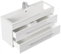 POSSEIK Waschbecken mit Unterschrank PORTUS SLIMLINE 1000 weiß glanz 100,0 x 36,0 x 49,6 cm