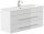 POSSEIK Waschbecken mit Unterschrank PORTUS SLIMLINE 1000 weiß glanz 100,0 x 36,0 x 49,6 cm