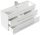 POSSEIK Waschbecken mit Unterschrank PORTUS SLIMLINE 1000 weiß glanz 100,0 x 36,0 x 49,6 cm