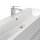 POSSEIK Waschbecken mit Unterschrank PORTUS SLIMLINE 1000 weiß glanz 100,0 x 36,0 x 49,6 cm