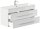 POSSEIK Waschbecken mit Unterschrank PORTUS SLIMLINE 1000 weiß glanz 100,0 x 36,0 x 49,6 cm