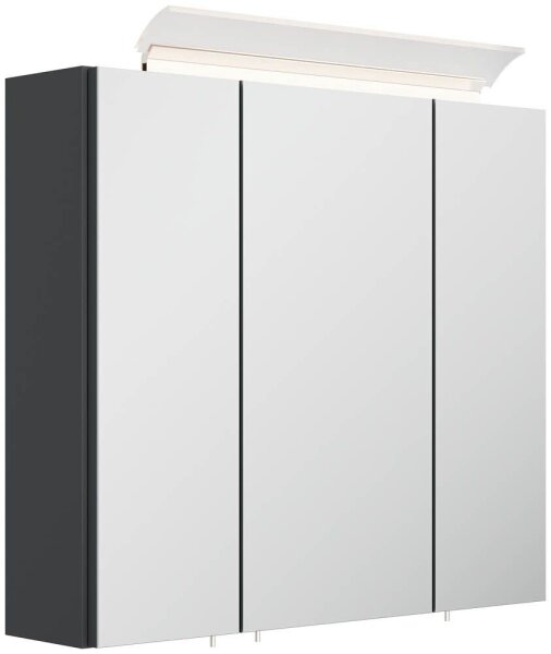 POSSEIK Spiegel mit Beleuchtung 70 grafit 70,0 x 17,0 x 62,0 cm
