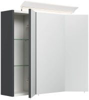 POSSEIK Spiegel mit Beleuchtung 70 grafit 70,0 x 17,0 x 62,0 cm