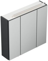 POSSEIK Spiegel mit Beleuchtung 70 grafit 70,0 x 17,0 x 62,0 cm
