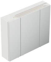 POSSEIK Spiegel mit Beleuchtung 75 weiß glanz 75,0 x 17,0 x 62,0 cm