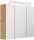 POSSEIK Spiegel mit Beleuchtung 70 eiche gold 70,0 x 17,0 x 62,0 cm