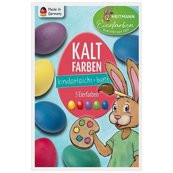 HEITMANN Eierfarben Kaltfarbe Eierfarben farbsortiert, 1 St.
