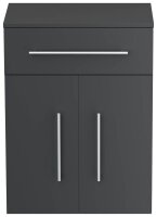 POSSEIK Bad-Hängeschrank LEVANA XL grafit 53,0 x 36,6 x 70,5 cm