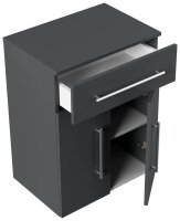 POSSEIK Bad-Hängeschrank LEVANA XL grafit 53,0 x 36,6 x 70,5 cm