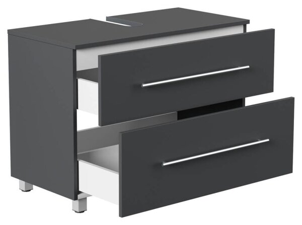 POSSEIK Waschtischunterschrank MONDIAL 85 grafit 85,0 x 41,6 x 63,0 cm