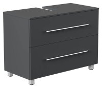 POSSEIK Waschtischunterschrank MONDIAL 85 grafit 85,0 x 41,6 x 63,0 cm