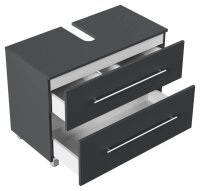 POSSEIK Waschtischunterschrank MONDIAL 85 grafit 85,0 x 41,6 x 63,0 cm