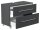 POSSEIK Waschtischunterschrank MONDIAL 85 grafit 85,0 x 41,6 x 63,0 cm