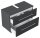 POSSEIK Waschtischunterschrank MONDIAL 85 grafit 85,0 x 41,6 x 63,0 cm