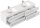POSSEIK Waschbecken mit Unterschrank GEANT 180 weiß glanz 180,0 x 49,6 x 44,0 cm
