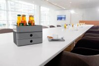 HAN Schubladenbox Smart Box plus ALLISON  granite grey 1100-19D, DIN A5 mit 3 Schubladen, 1 St.