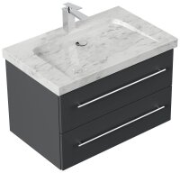POSSEIK Waschbecken mit Unterschrank WHITE YAMO 75 grafit 75,0 x 45,0 x 50,0 cm