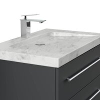 POSSEIK Waschbecken mit Unterschrank WHITE YAMO 75 grafit 75,0 x 45,0 x 50,0 cm