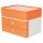HAN Schubladenbox Smart Box plus ALLISON  apricot orange 1100-81, DIN A5 mit 3 S  ( 1100-81 )