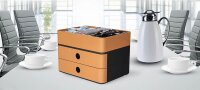 HAN Schubladenbox Smart Box plus ALLISON  caramel brown 1100-83D, DIN A5 mit 3 Schubladen, 1 St.