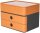 HAN Schubladenbox Smart Box plus ALLISON  caramel brown 1100-83D, DIN A5 mit 3 Schubladen, 1 St.