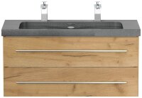 POSSEIK Waschbecken mit Unterschrank YAMO 100 eiche gold 100,0 x 45,0 x 50,0 cm