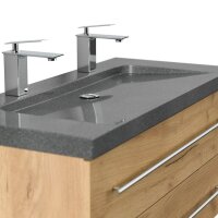 POSSEIK Waschbecken mit Unterschrank YAMO 100 eiche gold 100,0 x 45,0 x 50,0 cm