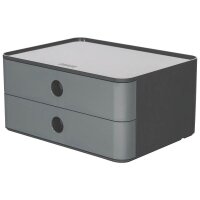 HAN Schubladenbox Smart Box ALLISON  granite grey 1120-19D, DIN A5 mit 2 Schubladen, 1 St.